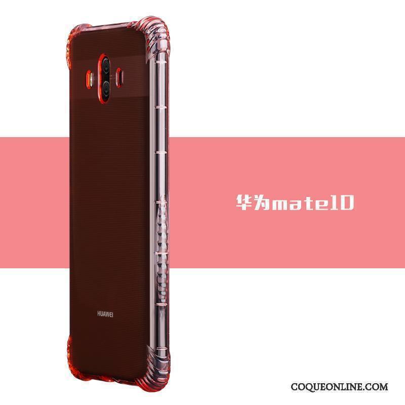 Huawei Mate 10 Simple Protection Rose Transparent Tout Compris Étui Coque De Téléphone