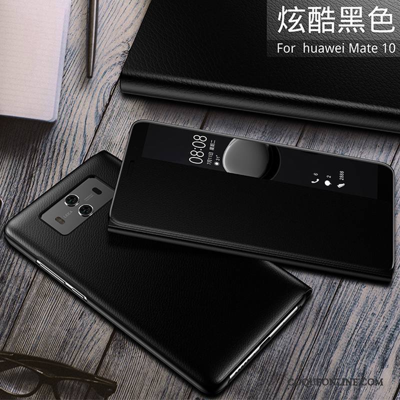 Huawei Mate 10 Étui En Cuir Bleu Tout Compris Protection Incassable Housse Coque De Téléphone