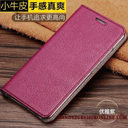 Huawei Mate 20 Coque Cuir Véritable Étui Litchi Modèle Fleurie Petit Housse Protection