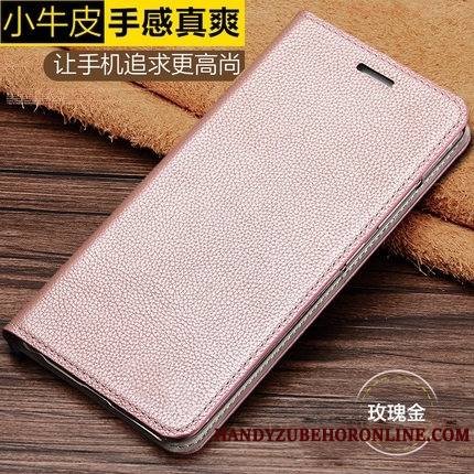 Huawei Mate 20 Coque Cuir Véritable Étui Litchi Modèle Fleurie Petit Housse Protection