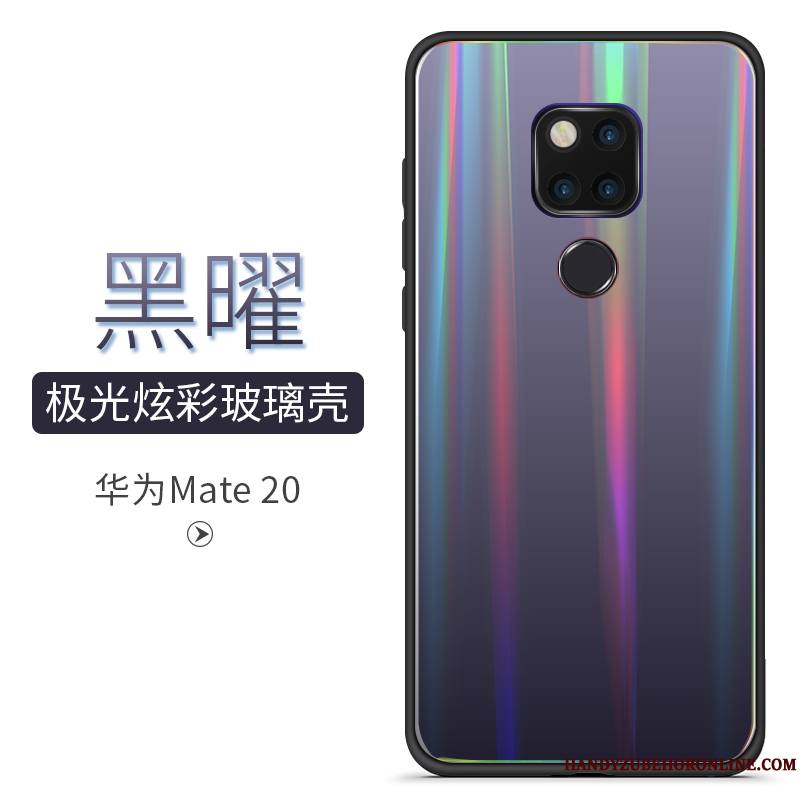 Huawei Mate 20 Coque Net Rouge Incassable Dégradé De Couleur Étui Nouveau Coloré Miroir