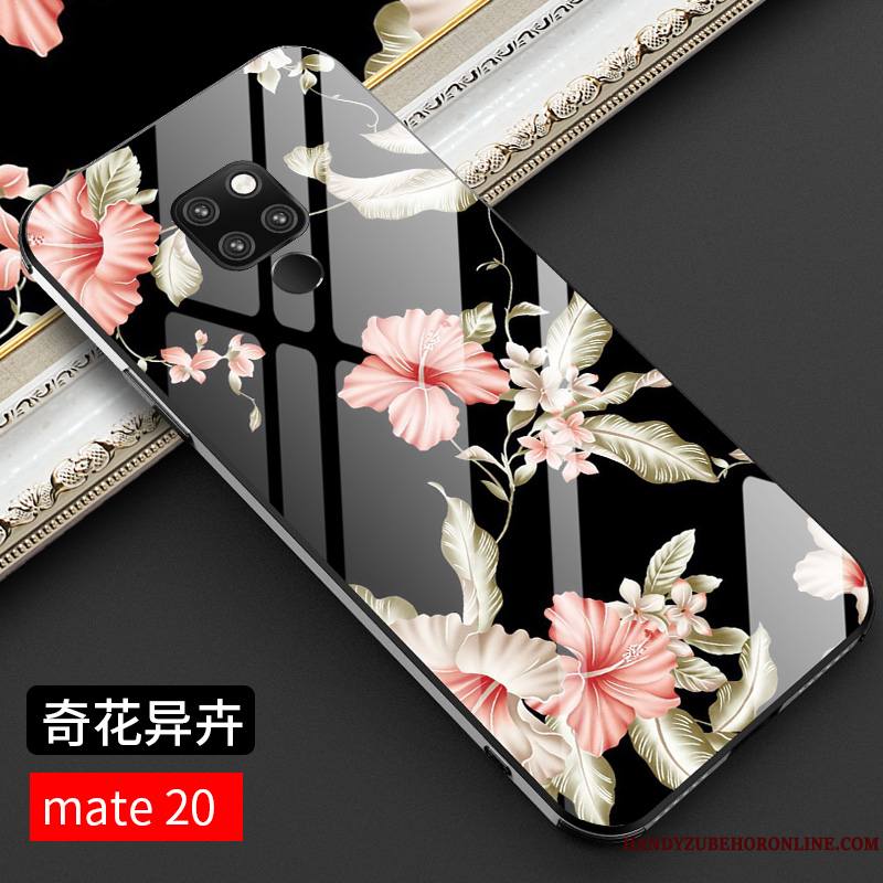 Huawei Mate 20 Coque Verre Créatif Célébrité Protection Très Mince Tout Compris Marque De Tendance