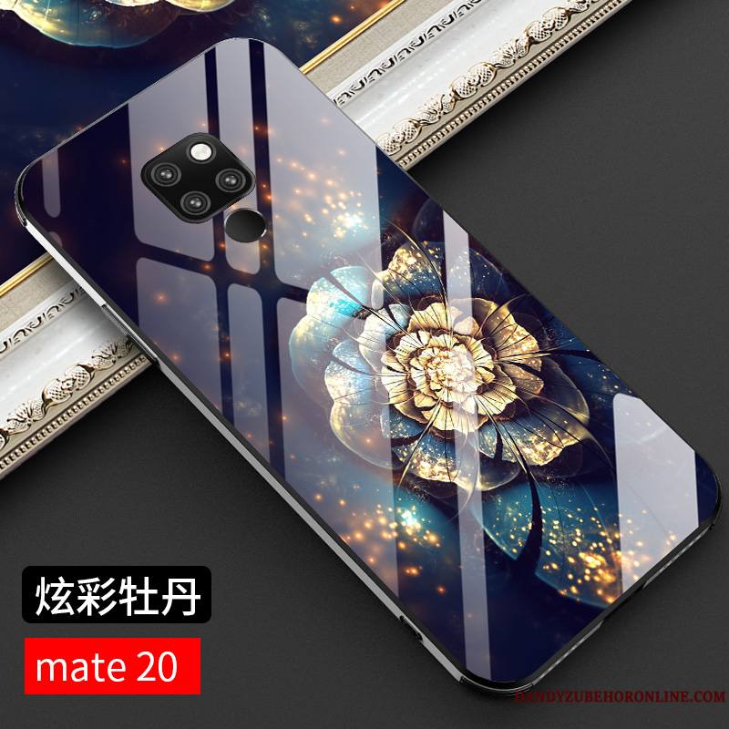 Huawei Mate 20 Coque Verre Créatif Célébrité Protection Très Mince Tout Compris Marque De Tendance