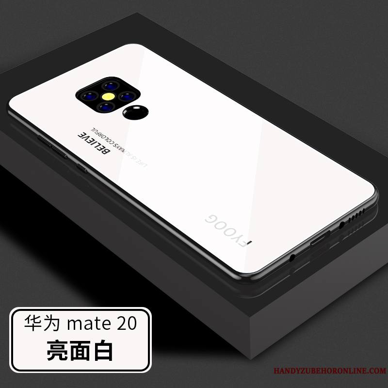 Huawei Mate 20 Coque Verre Créatif Tout Compris Protection De Téléphone Étui