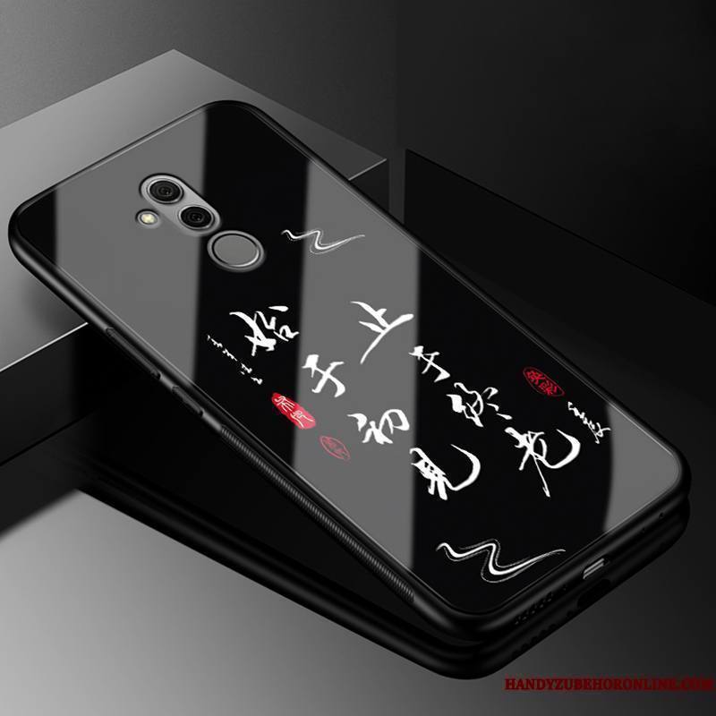 Huawei Mate 20 Lite Coque Incassable Noir Personnalité Tout Compris Verre Créatif Marque De Tendance