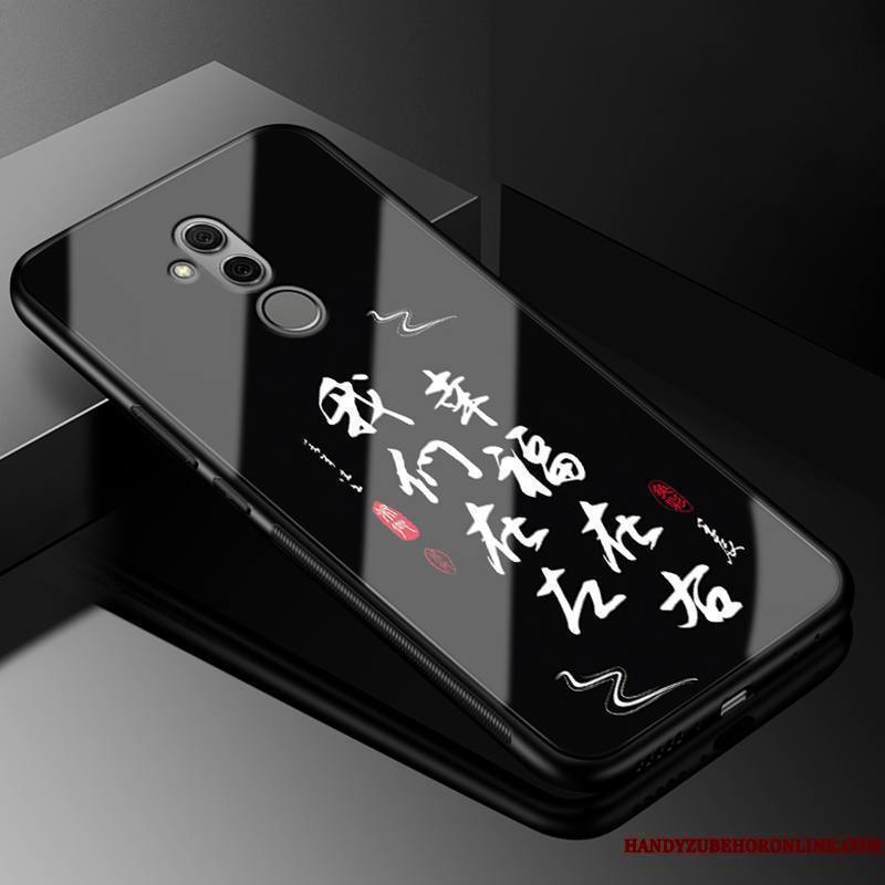 Huawei Mate 20 Lite Coque Incassable Noir Personnalité Tout Compris Verre Créatif Marque De Tendance