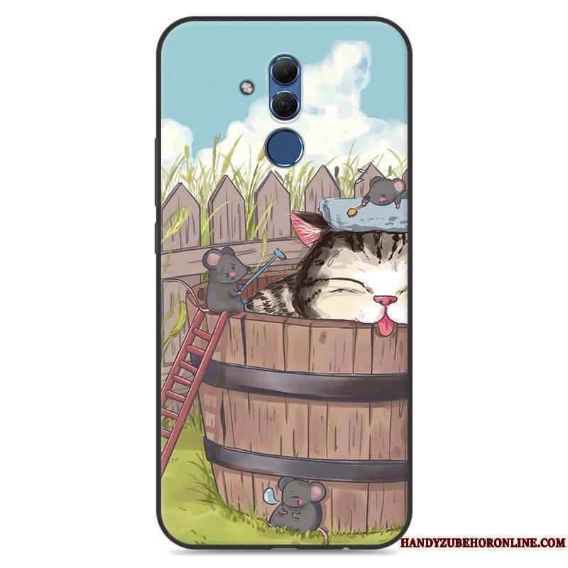 Huawei Mate 20 Lite Dessin Animé Bleu Fluide Doux Protection Étui Silicone Coque De Téléphone