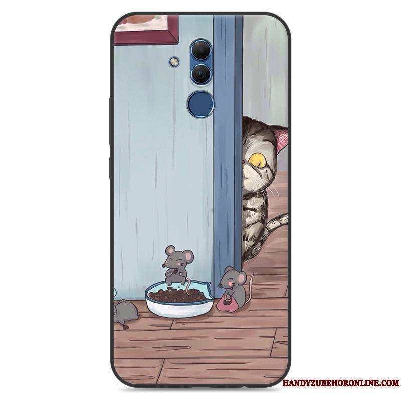 Huawei Mate 20 Lite Dessin Animé Bleu Fluide Doux Protection Étui Silicone Coque De Téléphone