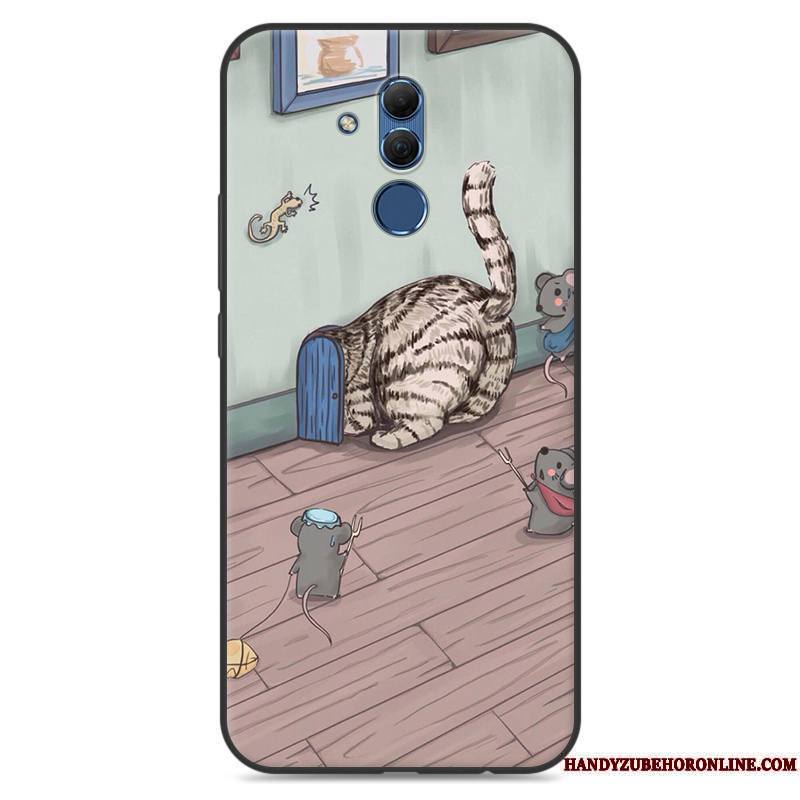 Huawei Mate 20 Lite Dessin Animé Bleu Fluide Doux Protection Étui Silicone Coque De Téléphone