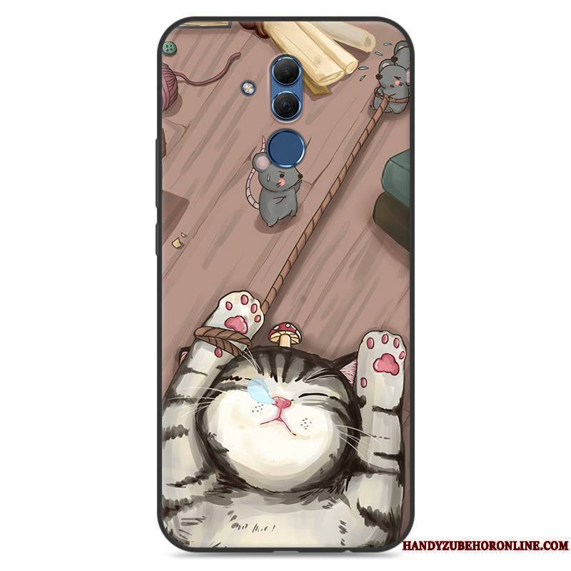 Huawei Mate 20 Lite Dessin Animé Bleu Fluide Doux Protection Étui Silicone Coque De Téléphone