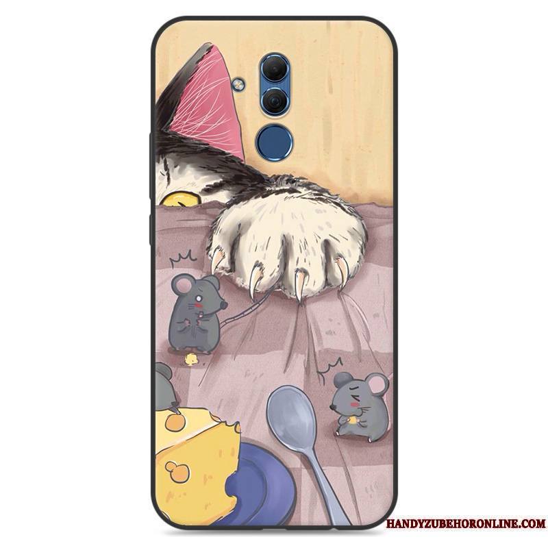 Huawei Mate 20 Lite Dessin Animé Bleu Fluide Doux Protection Étui Silicone Coque De Téléphone