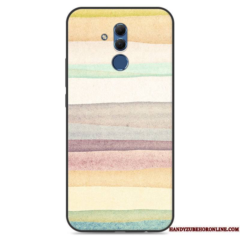 Huawei Mate 20 Lite Fluide Doux Personnalité Étui Créatif Rouge Coque De Téléphone Protection