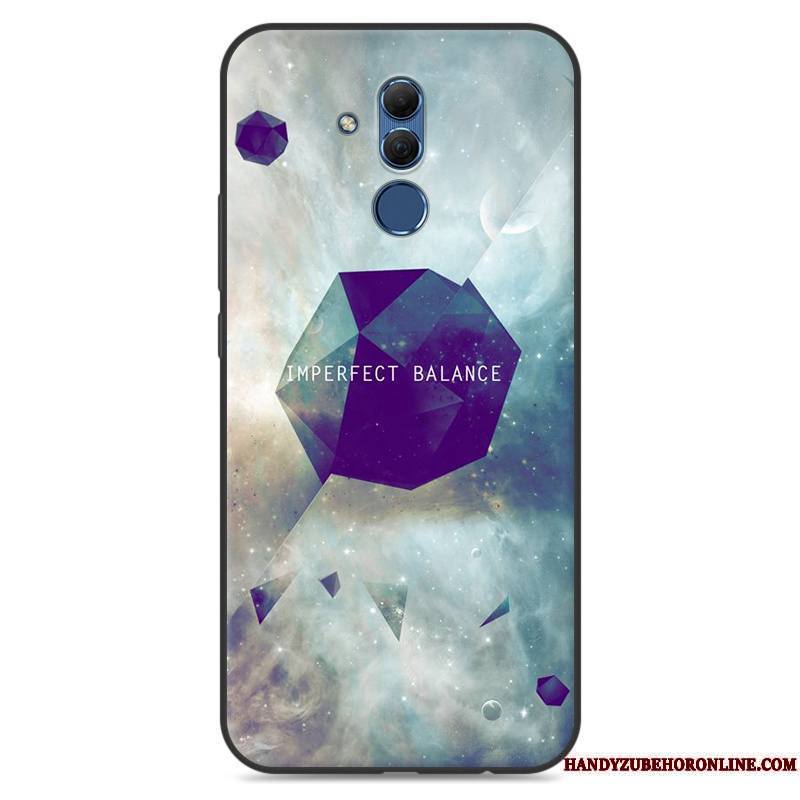 Huawei Mate 20 Lite Fluide Doux Personnalité Étui Créatif Rouge Coque De Téléphone Protection