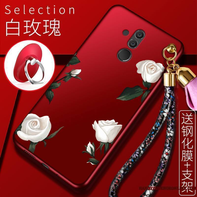Huawei Mate 20 Lite Incassable Silicone Coque De Téléphone Étui Protection Tout Compris Rouge