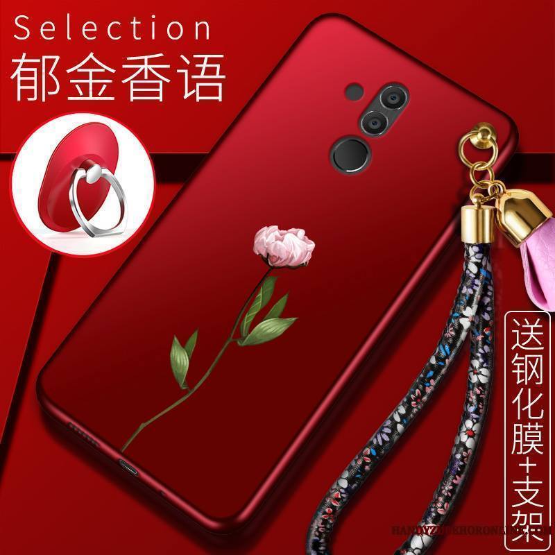 Huawei Mate 20 Lite Incassable Silicone Coque De Téléphone Étui Protection Tout Compris Rouge