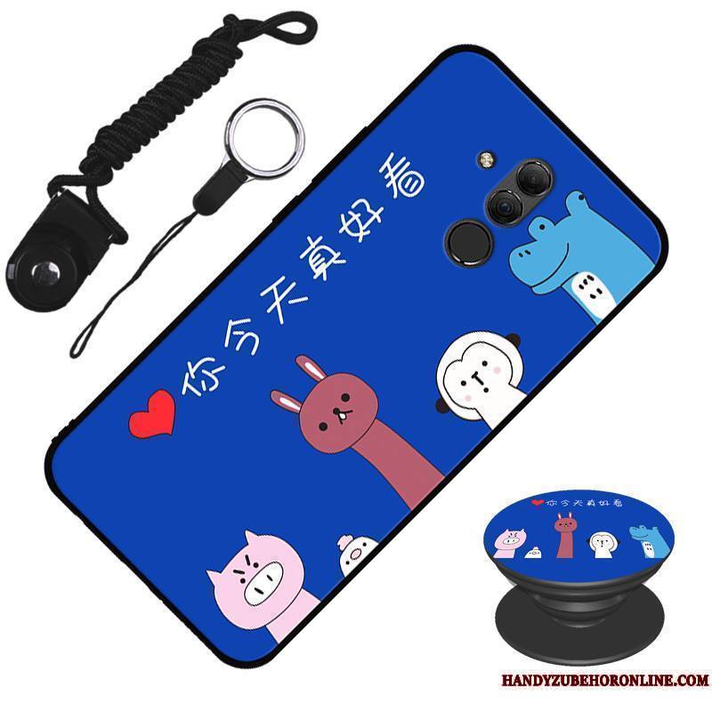 Huawei Mate 20 Lite Noir Protection Dessin Animé Coque De Téléphone Étui Fluide Doux