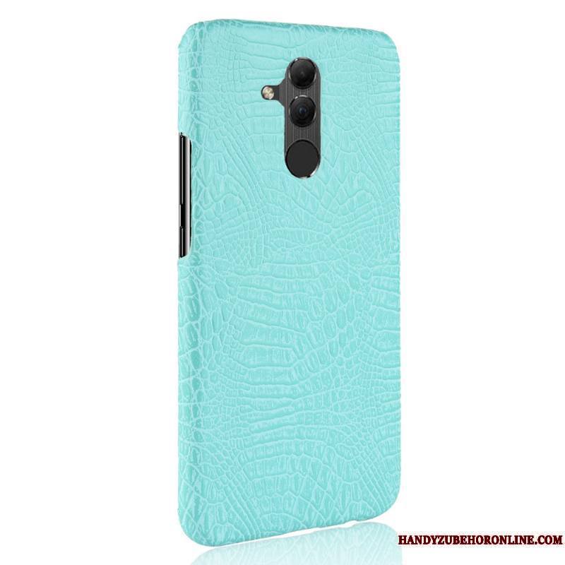 Huawei Mate 20 Lite Sac Protection Simple Étui Coque Délavé En Daim Crocodile Modèle