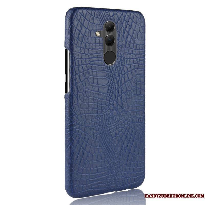 Huawei Mate 20 Lite Sac Protection Simple Étui Coque Délavé En Daim Crocodile Modèle