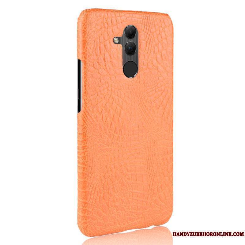 Huawei Mate 20 Lite Sac Protection Simple Étui Coque Délavé En Daim Crocodile Modèle