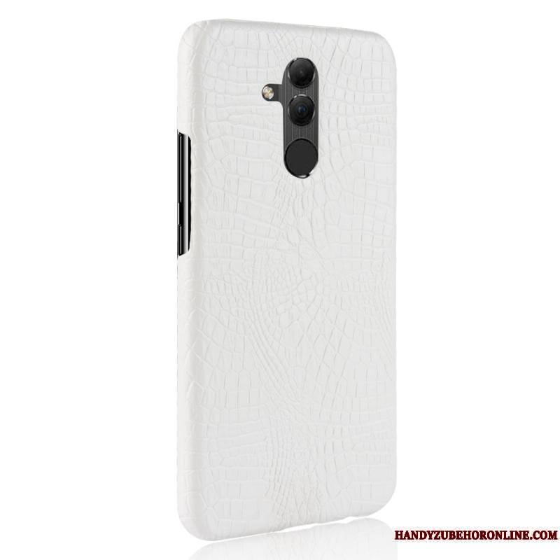 Huawei Mate 20 Lite Sac Protection Simple Étui Coque Délavé En Daim Crocodile Modèle