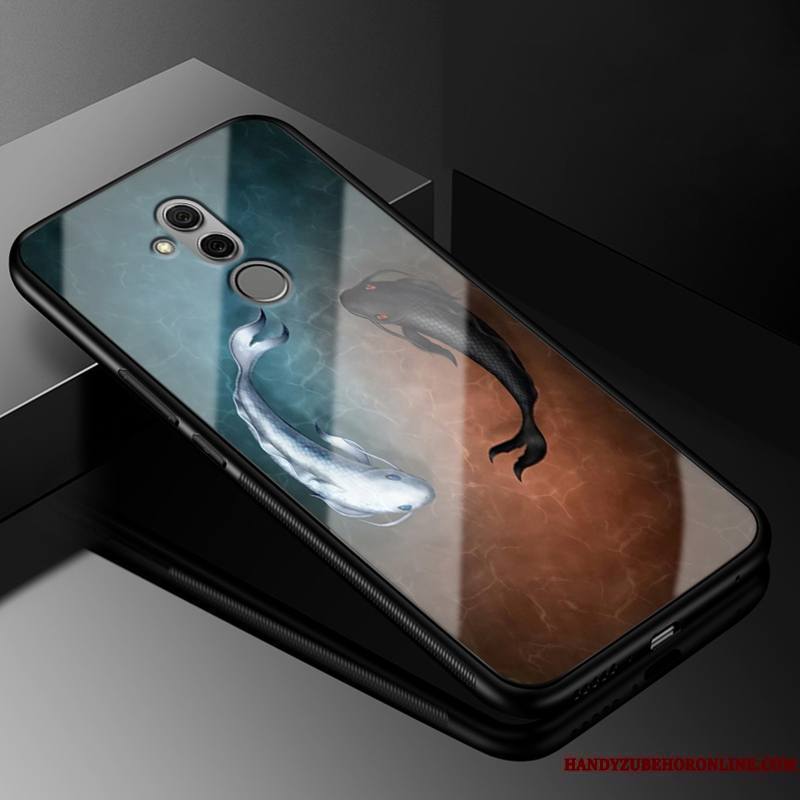 Huawei Mate 20 Lite Silicone Incassable Étui Créatif Coque De Téléphone Bleu Personnalité