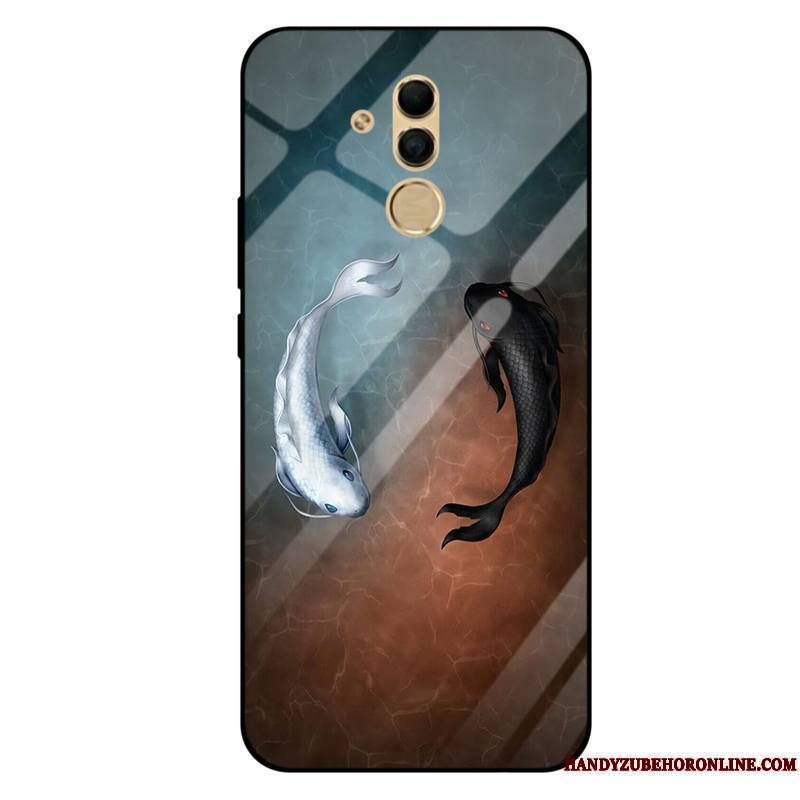 Huawei Mate 20 Lite Tout Compris Silicone Coque De Téléphone Bleu Miroir Fluide Doux Dessin Animé