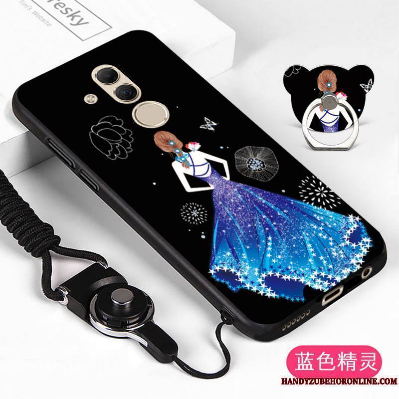 Huawei Mate 20 Lite Étui Coque De Téléphone Violet Fluide Doux Ornements Suspendus Incassable