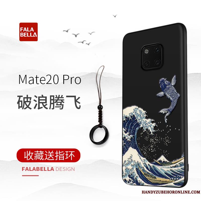 Huawei Mate 20 Pro Coque De Téléphone Style Chinois Protection Tendance Vintage Étui Créatif