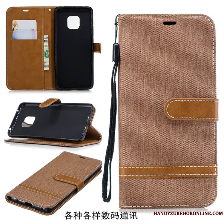 Huawei Mate 20 Pro Protection Housse Incassable Personnalité Tendance Coque De Téléphone En Denim