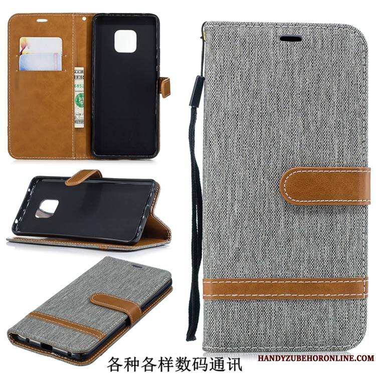 Huawei Mate 20 Pro Protection Housse Incassable Personnalité Tendance Coque De Téléphone En Denim