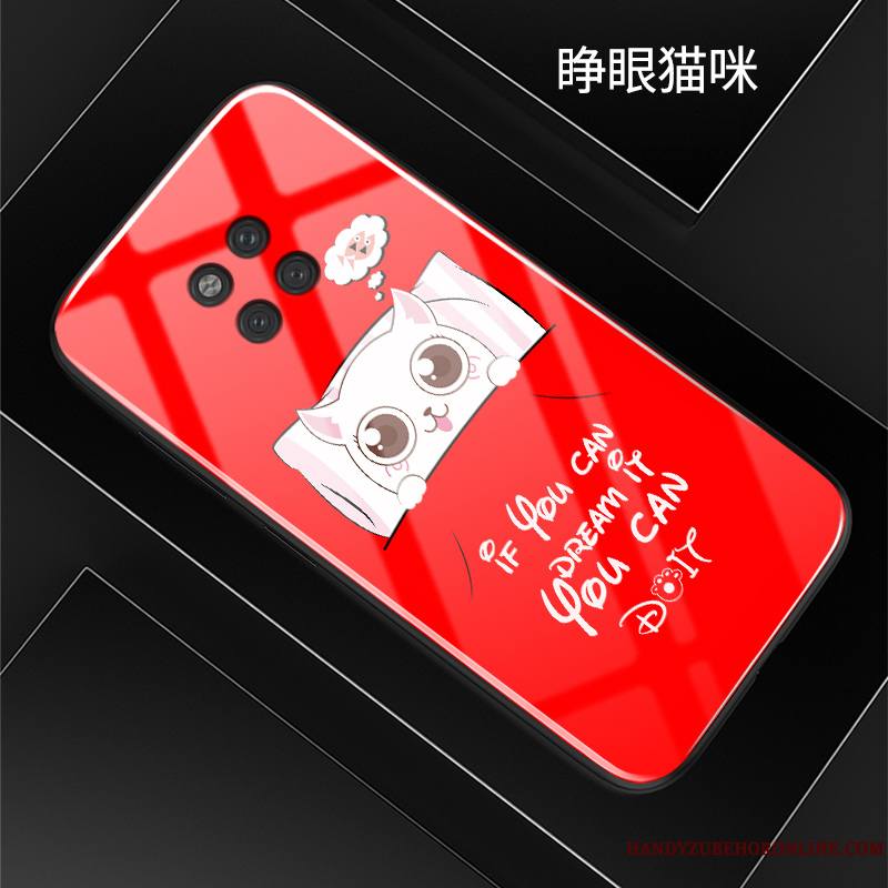 Huawei Mate 20 Rs Coque Tout Compris Verre Protection Couvercle Arrière Étui Dessin Animé Créatif