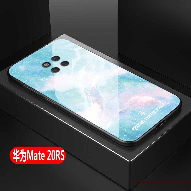 Huawei Mate 20 Rs Fluide Doux Personnalité Coque De Téléphone Créatif Verre Protection Grand