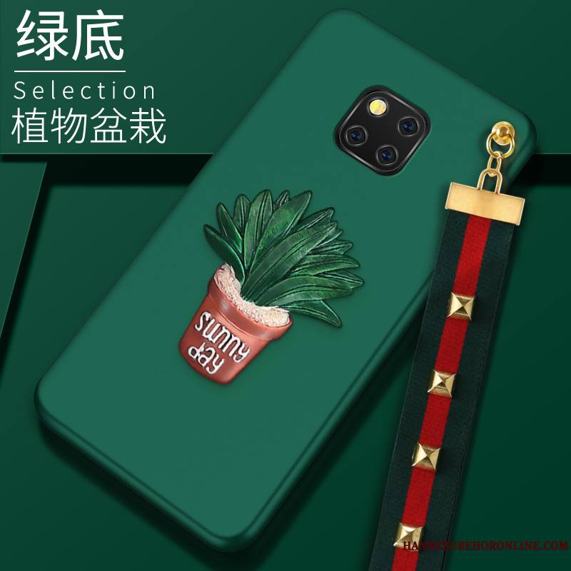 Huawei Mate 20 Rs Fluide Doux Étui Protection Vert Coque De Téléphone Incassable