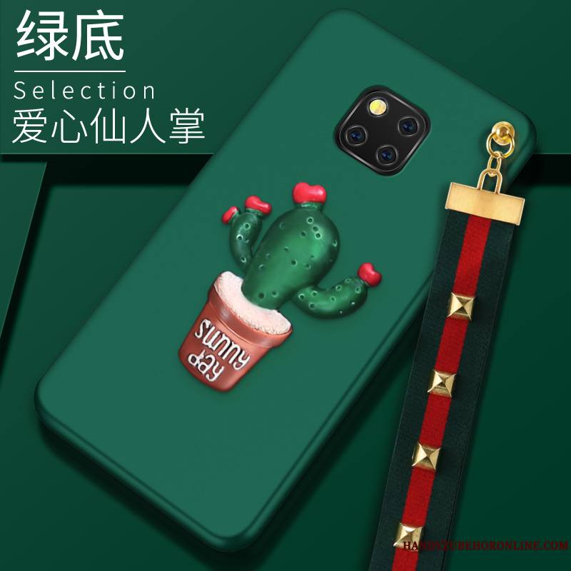 Huawei Mate 20 Rs Fluide Doux Étui Protection Vert Coque De Téléphone Incassable