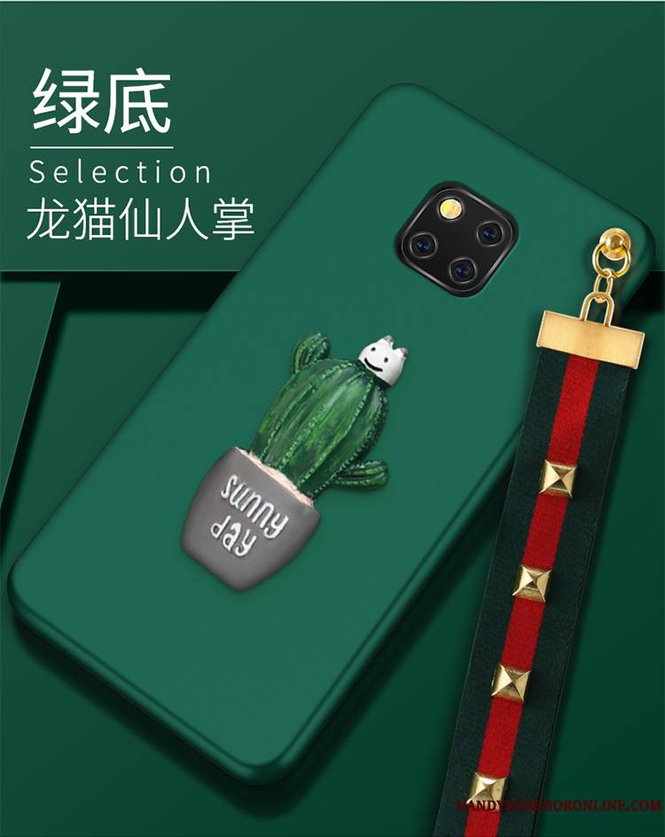 Huawei Mate 20 Rs Fluide Doux Étui Protection Vert Coque De Téléphone Incassable