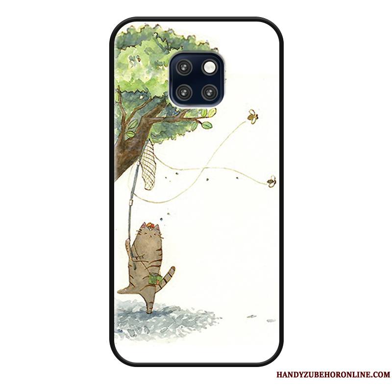 Huawei Mate 20 Rs Incassable Squid Blanc Étui Charmant Coque De Téléphone Bleu