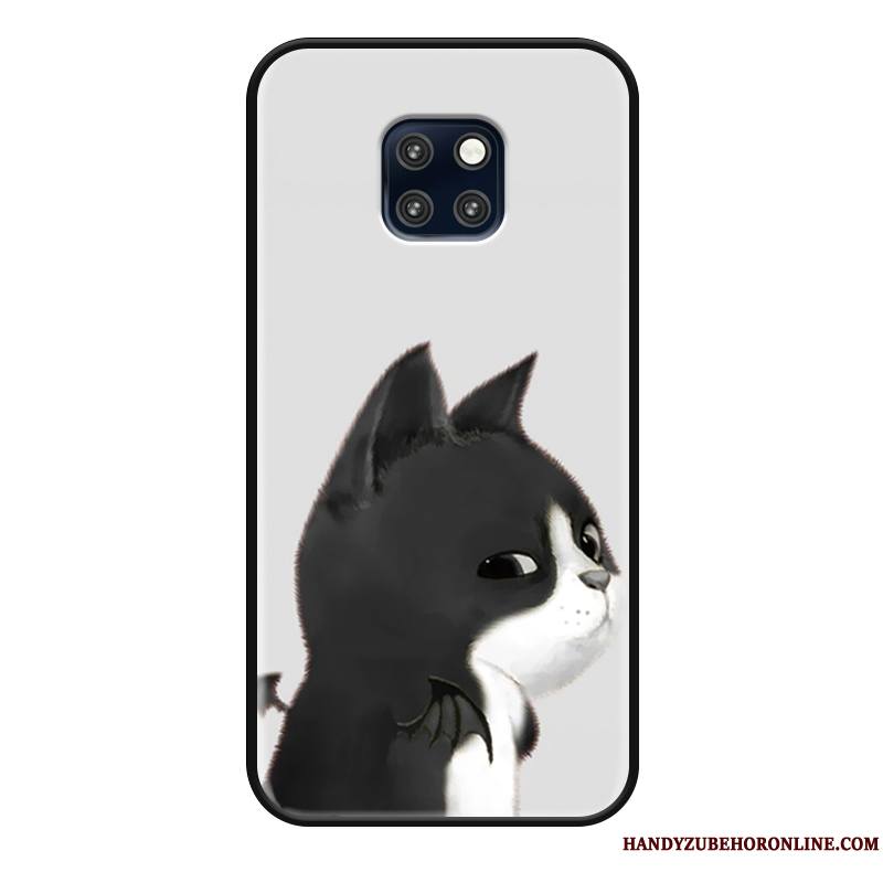 Huawei Mate 20 Rs Mode Protection Dessin Animé Coque De Téléphone Chat Amoureux Gris