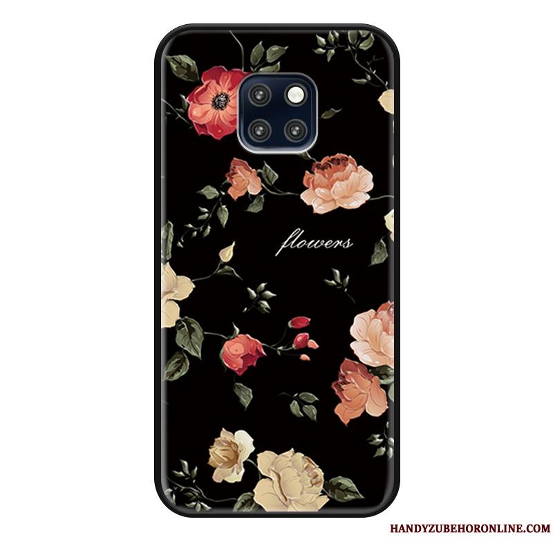 Huawei Mate 20 Rs Ornements Suspendus Élégant Fleur Étui Coque De Téléphone Protection Créatif