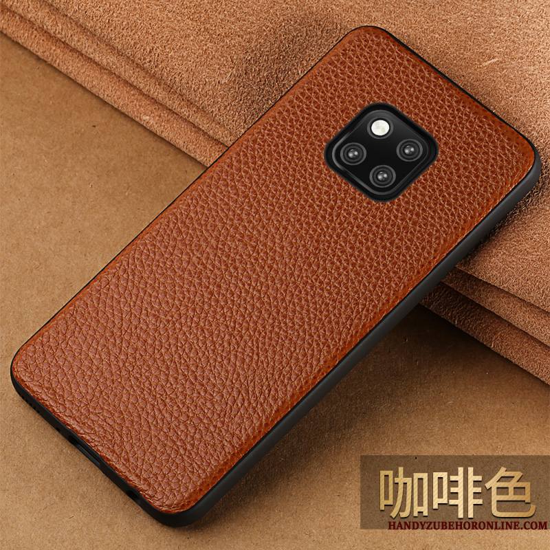 Huawei Mate 20 Rs Rouge Coque De Téléphone Étui En Cuir