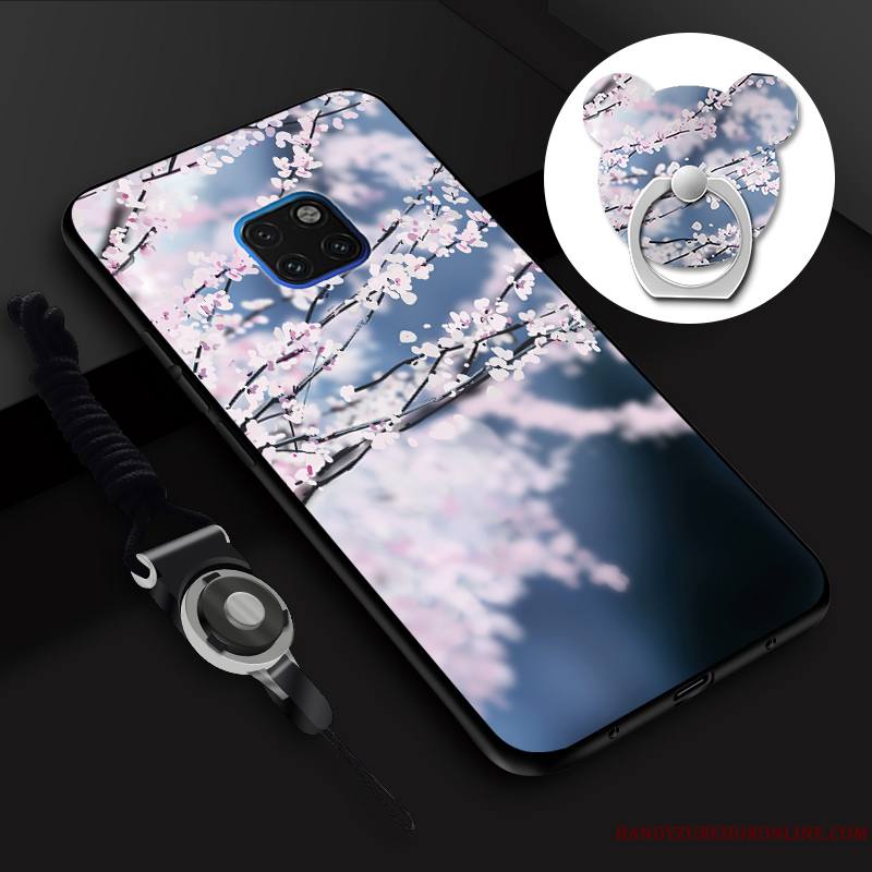 Huawei Mate 20 Rs Tout Compris Silicone Tempérer Fluide Doux Membrane Coque De Téléphone Ornements Suspendus