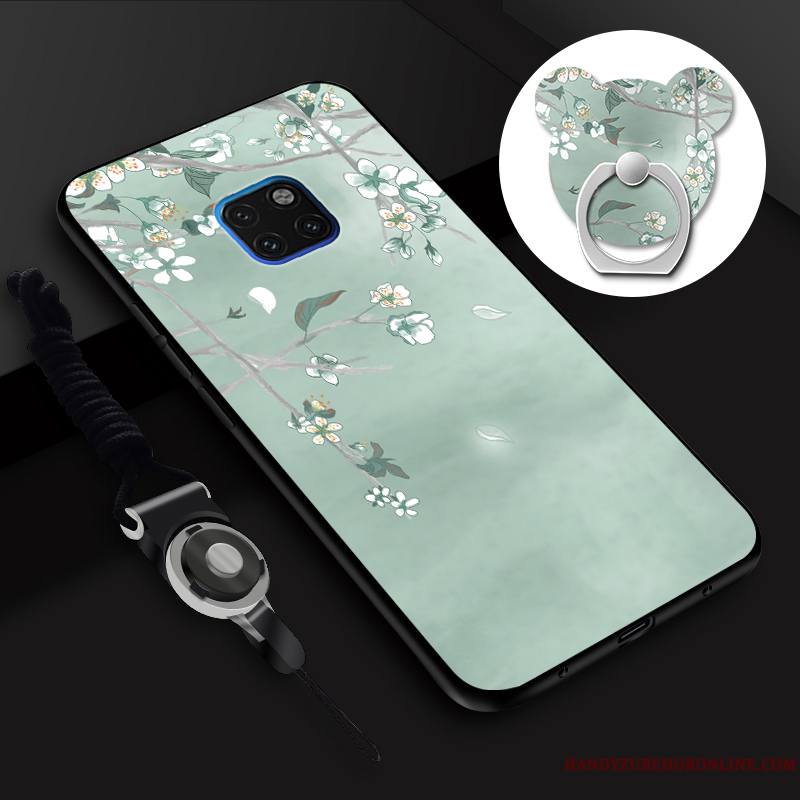 Huawei Mate 20 Rs Tout Compris Silicone Tempérer Fluide Doux Membrane Coque De Téléphone Ornements Suspendus