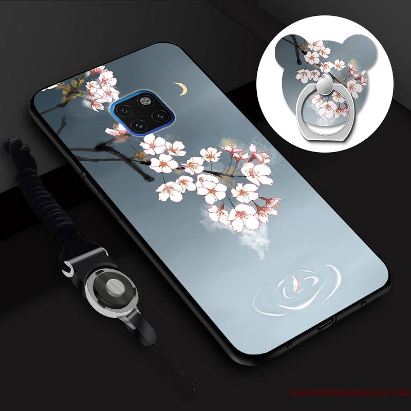 Huawei Mate 20 Rs Tout Compris Silicone Tempérer Fluide Doux Membrane Coque De Téléphone Ornements Suspendus