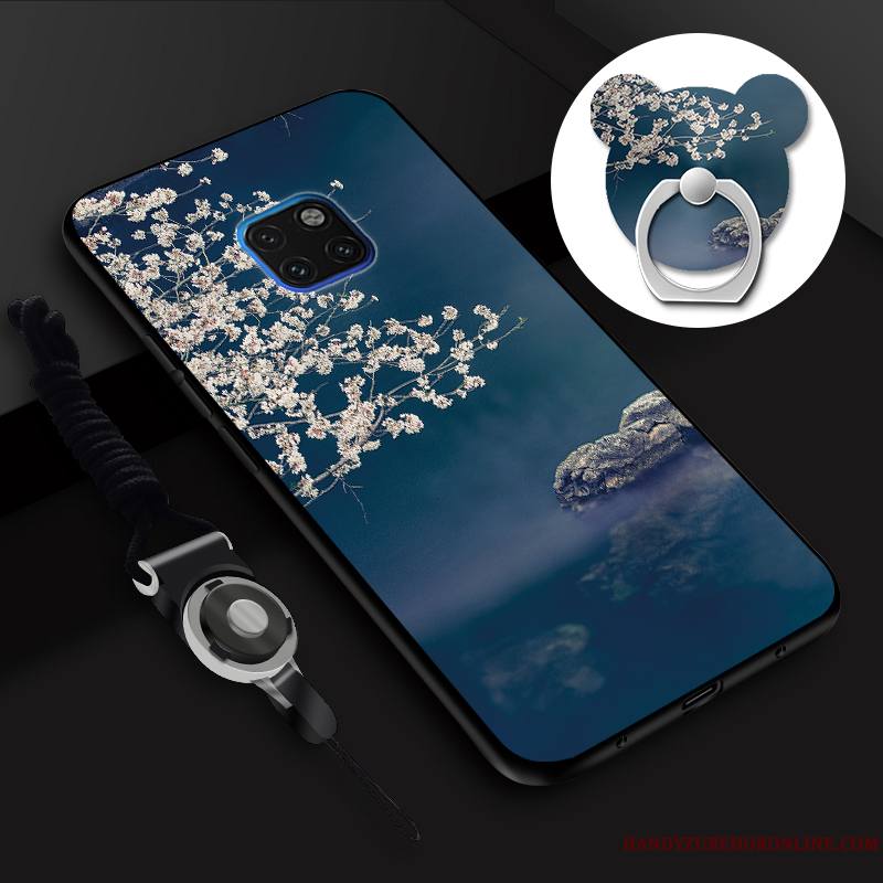 Huawei Mate 20 Rs Tout Compris Silicone Tempérer Fluide Doux Membrane Coque De Téléphone Ornements Suspendus