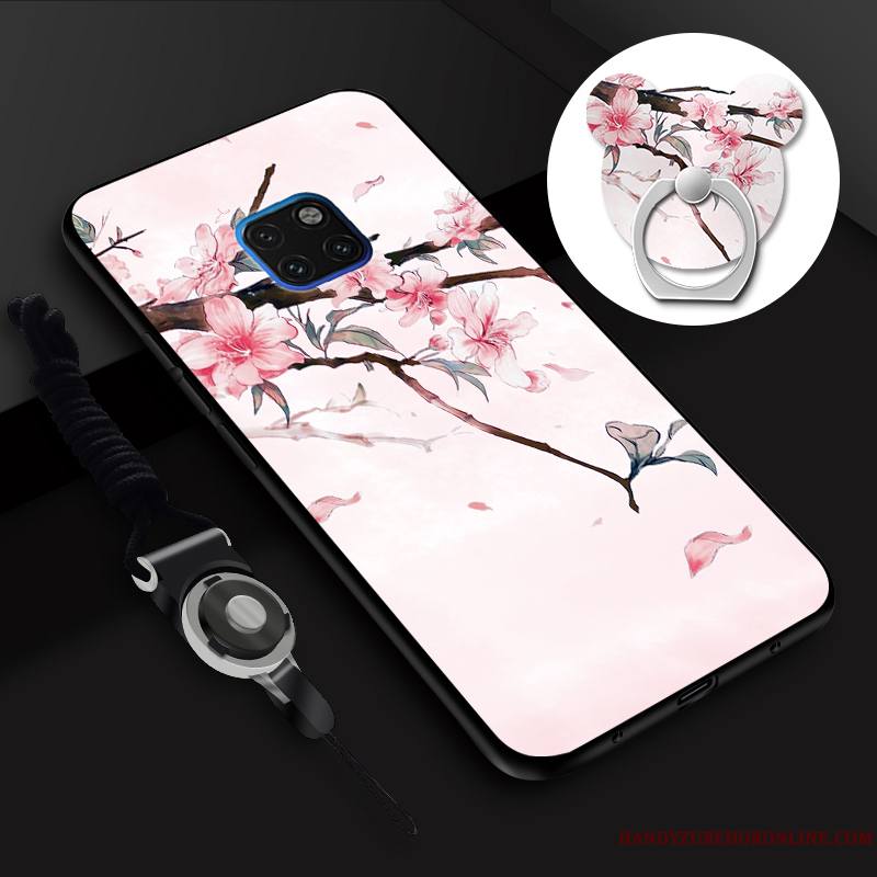 Huawei Mate 20 Rs Tout Compris Silicone Tempérer Fluide Doux Membrane Coque De Téléphone Ornements Suspendus