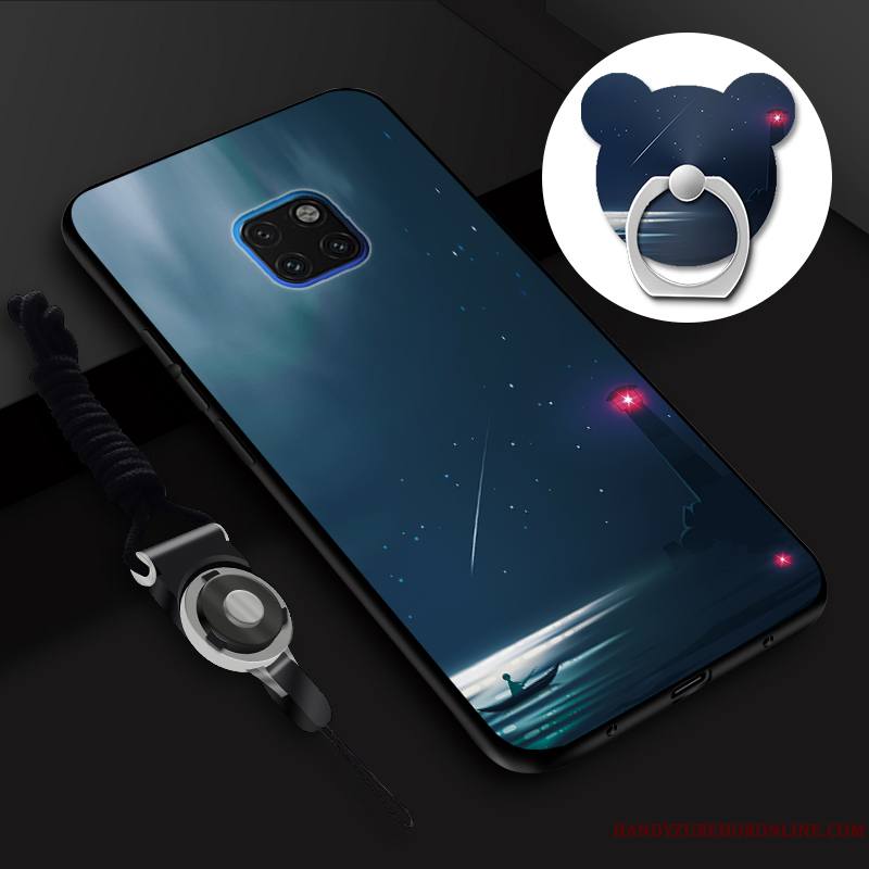 Huawei Mate 20 Rs Tout Compris Silicone Tempérer Fluide Doux Membrane Coque De Téléphone Ornements Suspendus