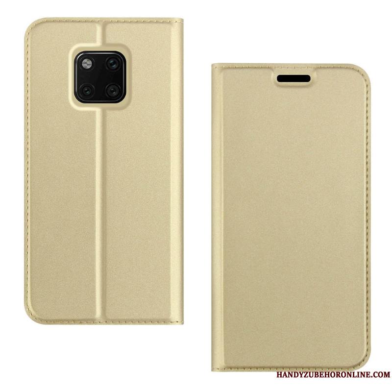 Huawei Mate 20 Rs Étui En Cuir Housse Or Coque De Téléphone