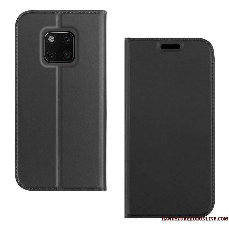 Huawei Mate 20 Rs Étui En Cuir Housse Or Coque De Téléphone