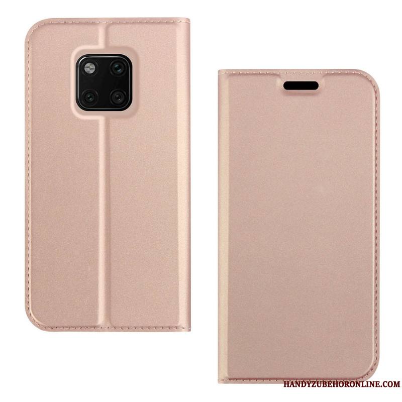 Huawei Mate 20 Rs Étui En Cuir Housse Or Coque De Téléphone