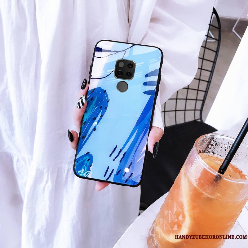 Huawei Mate 20 Verre Rouge Créatif Tout Compris Coque De Téléphone Étui Marque De Tendance