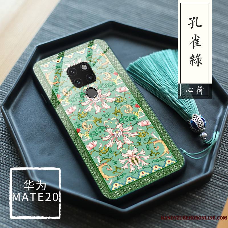 Huawei Mate 20 Verre Trempé Palais Protection Floral Original Coque De Téléphone Tout Compris